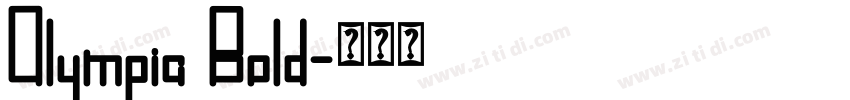 0lympia Bold字体转换 0lympia Bold字体转换